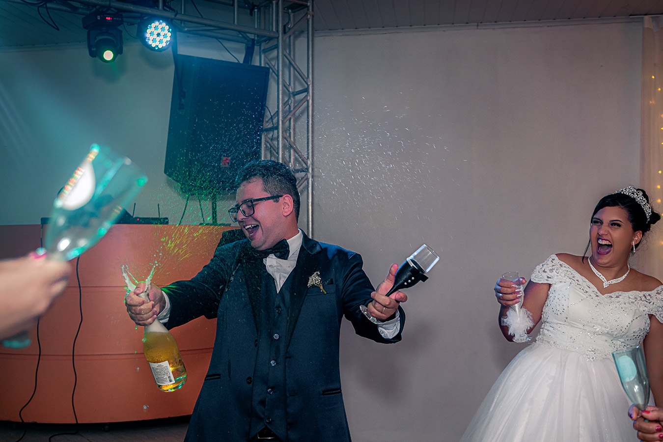 Noiva durante casamento